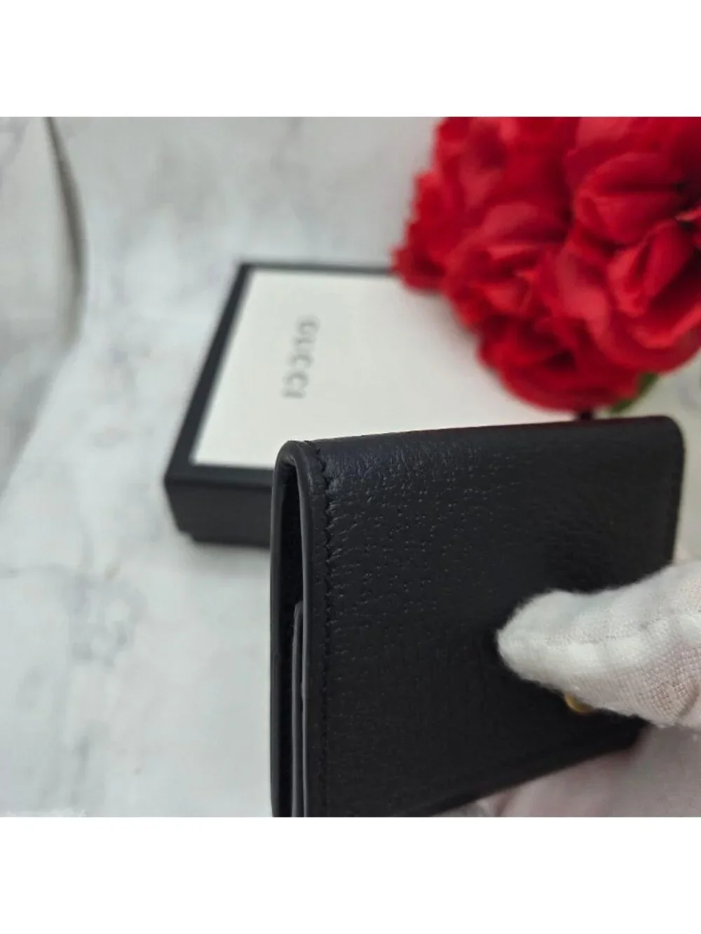 Gucci GG Marmont Coin Purse Black